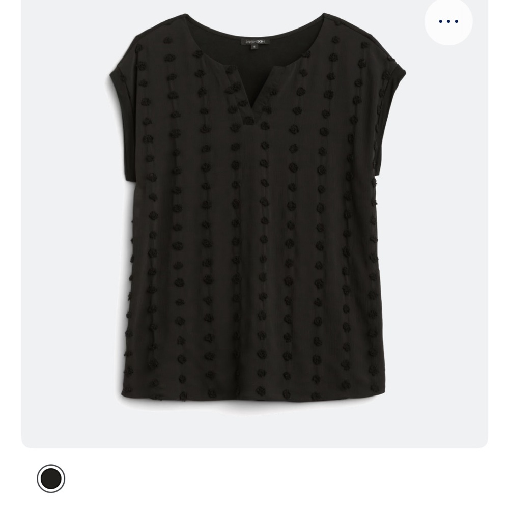 Black Textured Women's Top